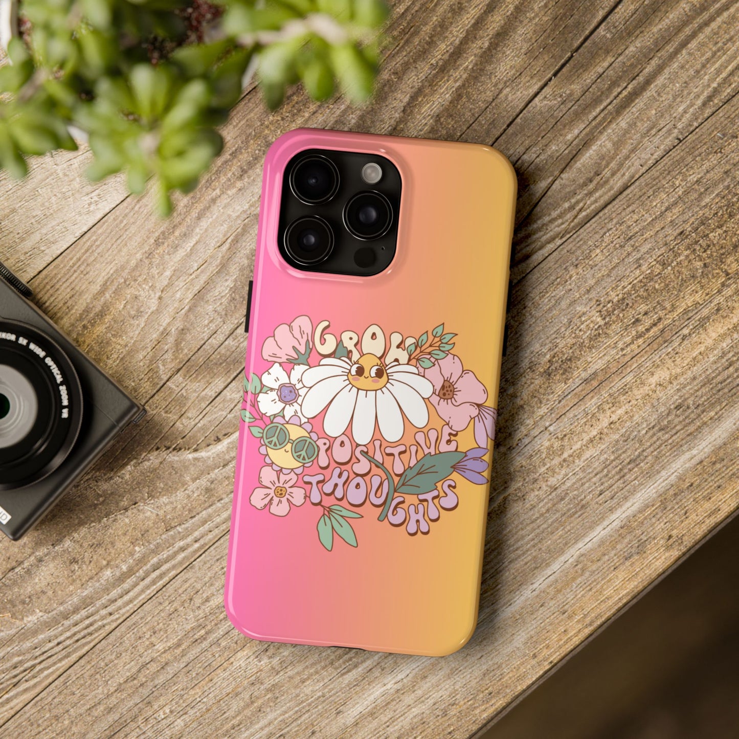 Grow positive thoughts Phone Case iPhone compatible
