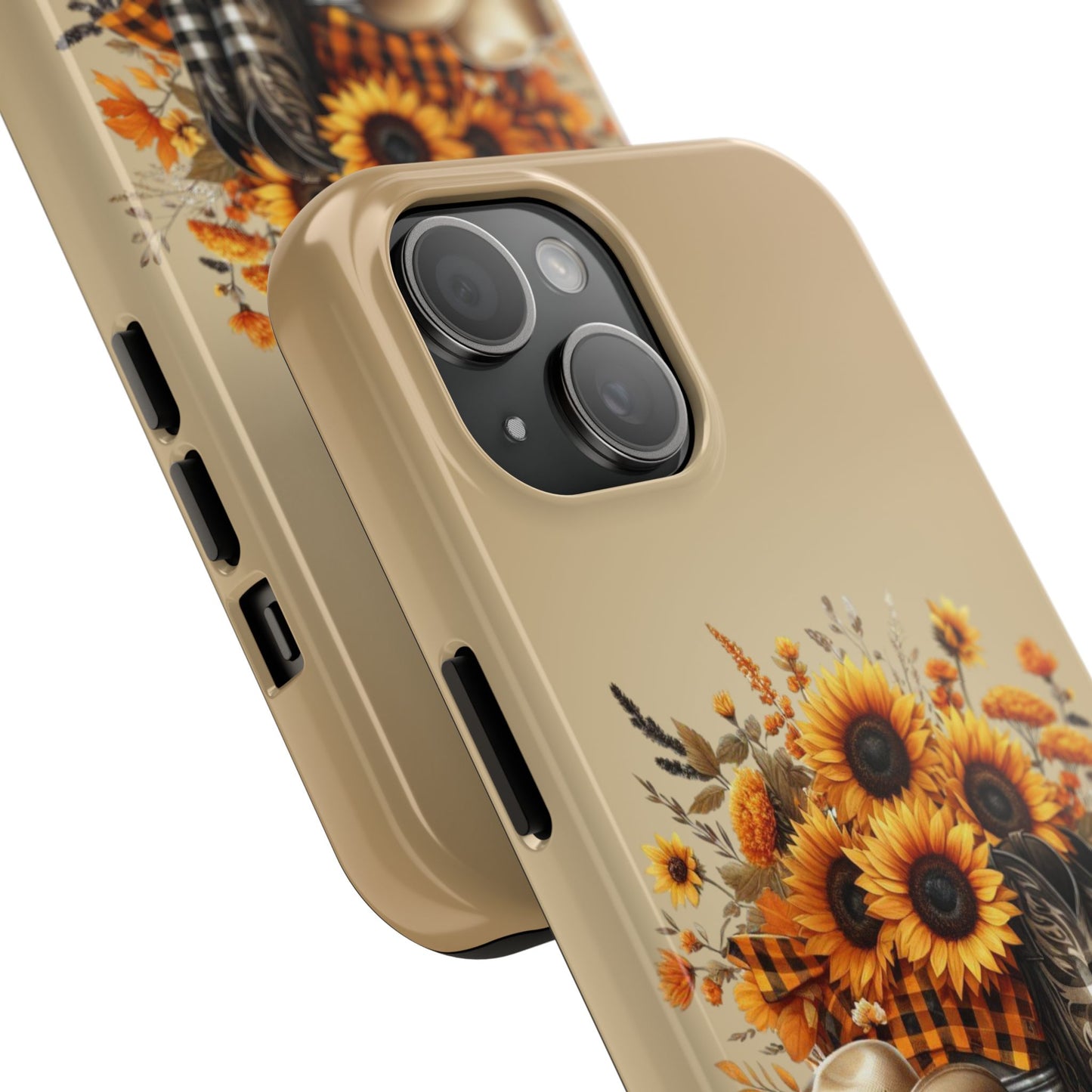 Cute fall cowgirl, fall iPhone Cover, Festive Holiday Accessory, Cute fall Phone Protector, seasonal Tech