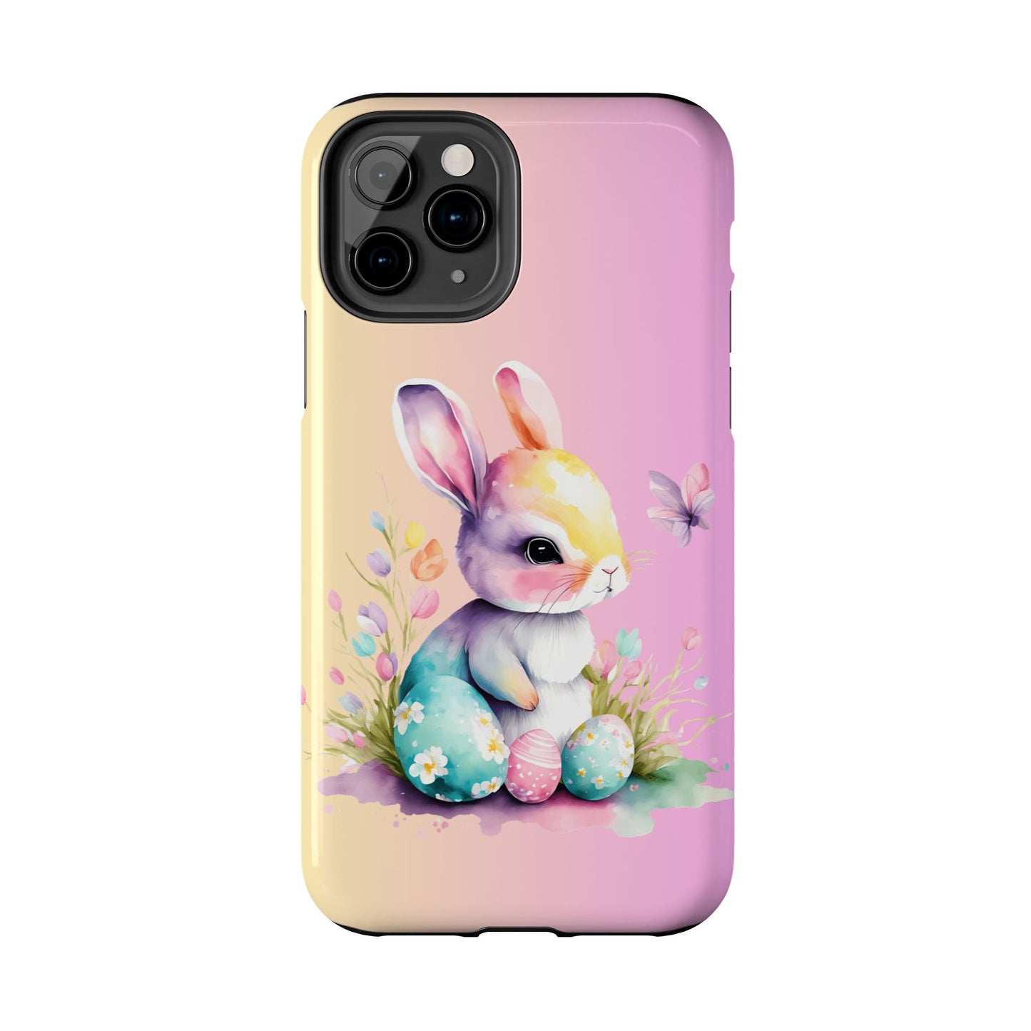Pastel Spring Easter bunny Phone Case iPhone compatible