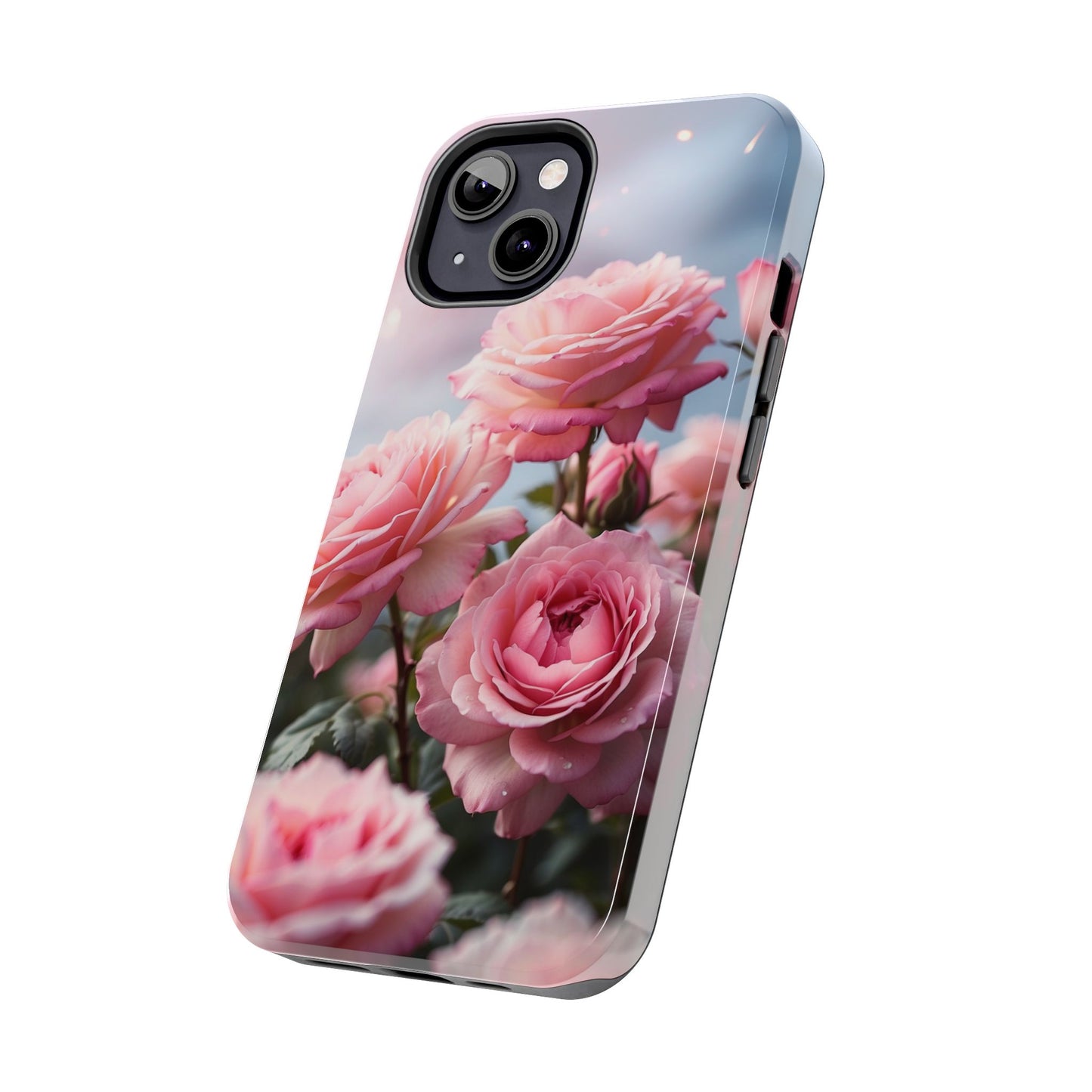 pink roses, floral iPhone Cover, flower Accessory, Cute Phone Protector, seasonal Tech