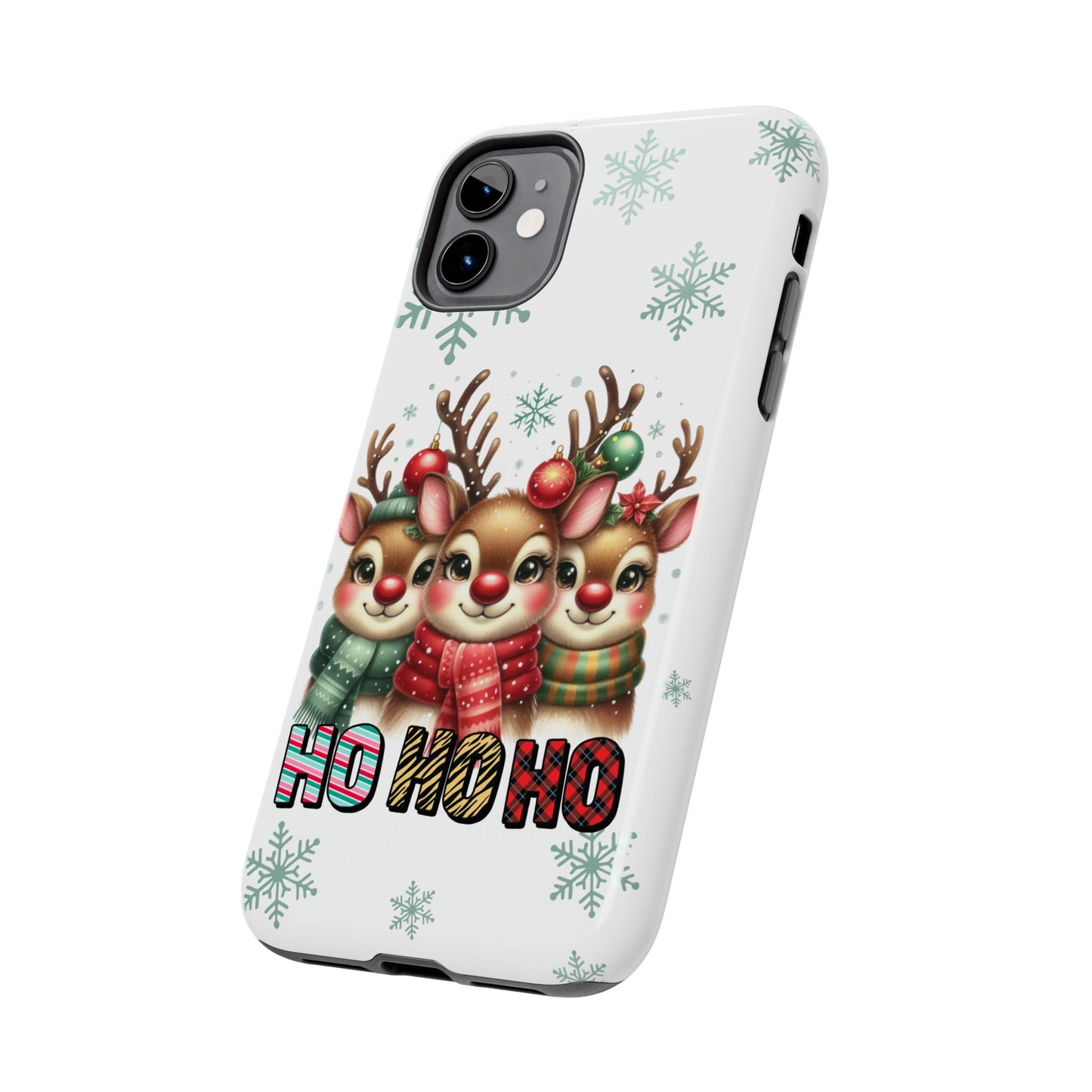Festive reindeer Christmas iPhone 16 Case, Christmas iPhone Cover, Festive Holiday Accessory, Cute Xmas Phone Protector, Winter Santa Tech