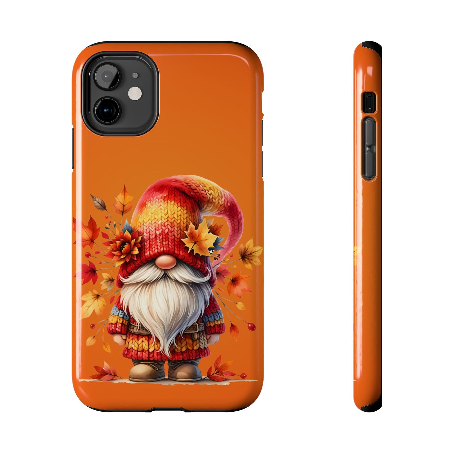 Cute fall Gnome, fall iPhone Cover, Festive Holiday Accessory, Cute fall Phone Protector, seasonal Tech