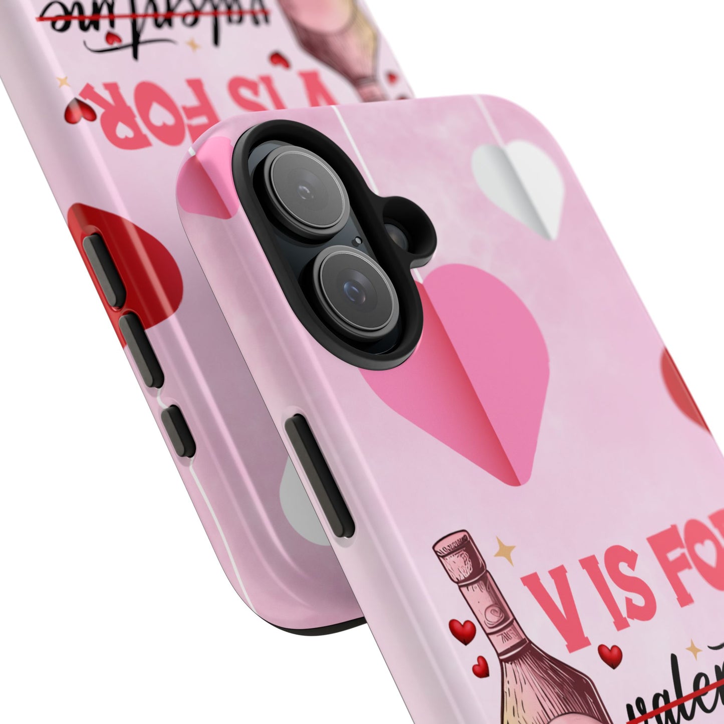 V is for Vodka-Valentines day iPhone case- sarcastic & stylish design