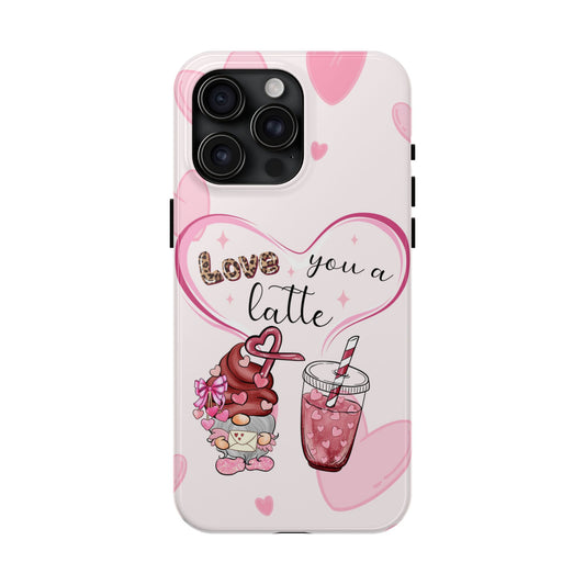 Love you a latte-Valentines day iPhone case- Romantic & stylish design
