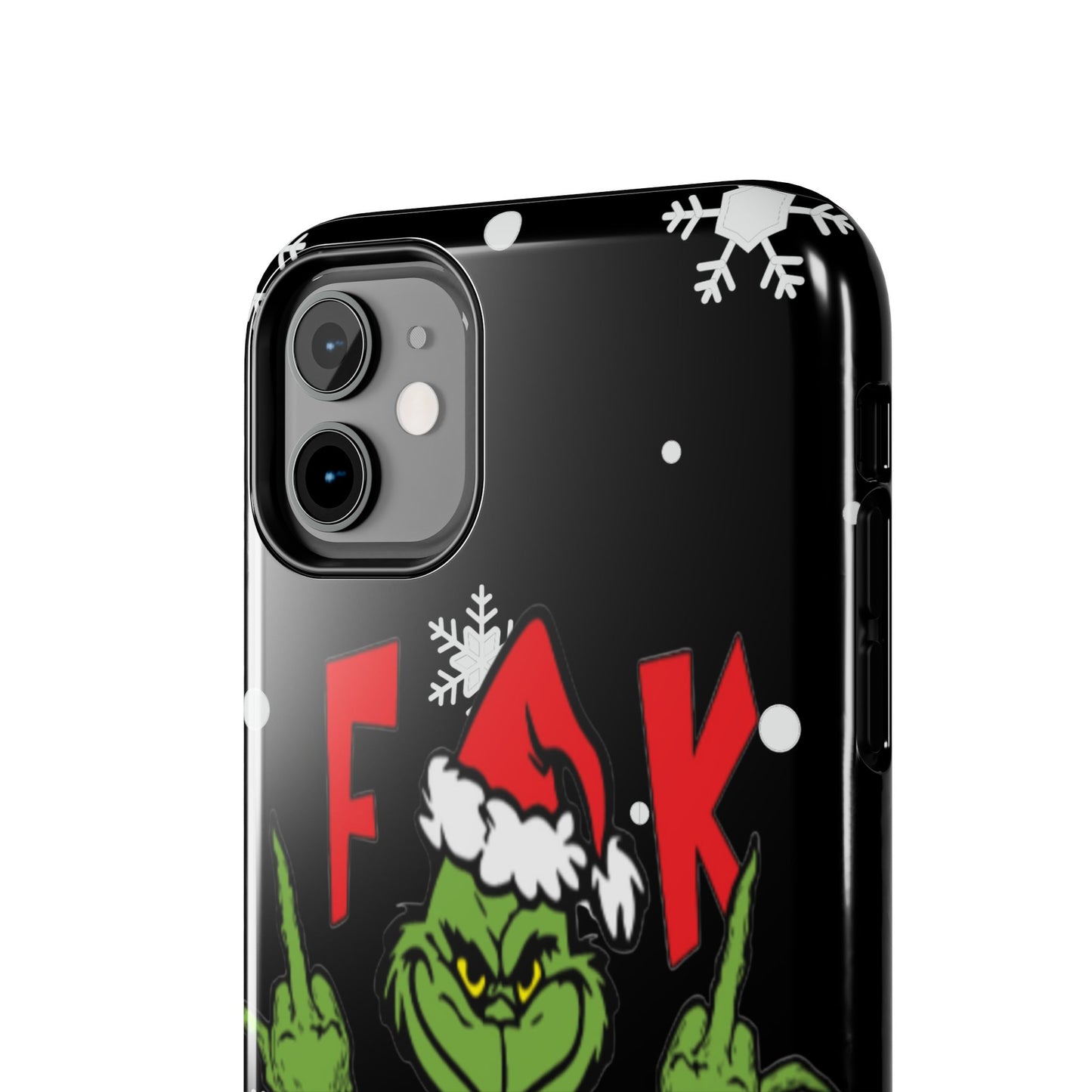 Sarcastic funny "F them kids" iPhone 16 Case, Christmas iPhone Cover, Festive Holiday Accessory, Cute Xmas Phone Protector, Winter Santa Tech