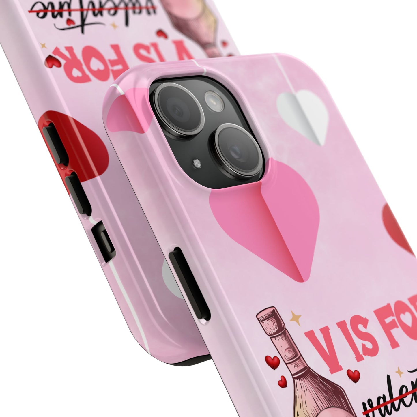 V is for Vodka-Valentines day iPhone case- sarcastic & stylish design