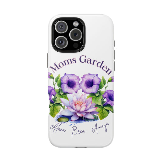 Custom "Moms Garden" phone case personalized Mother's Day gift