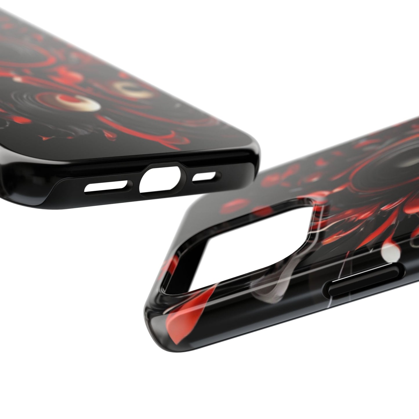 Red & Black Abstract Phone Case iPhone compatible