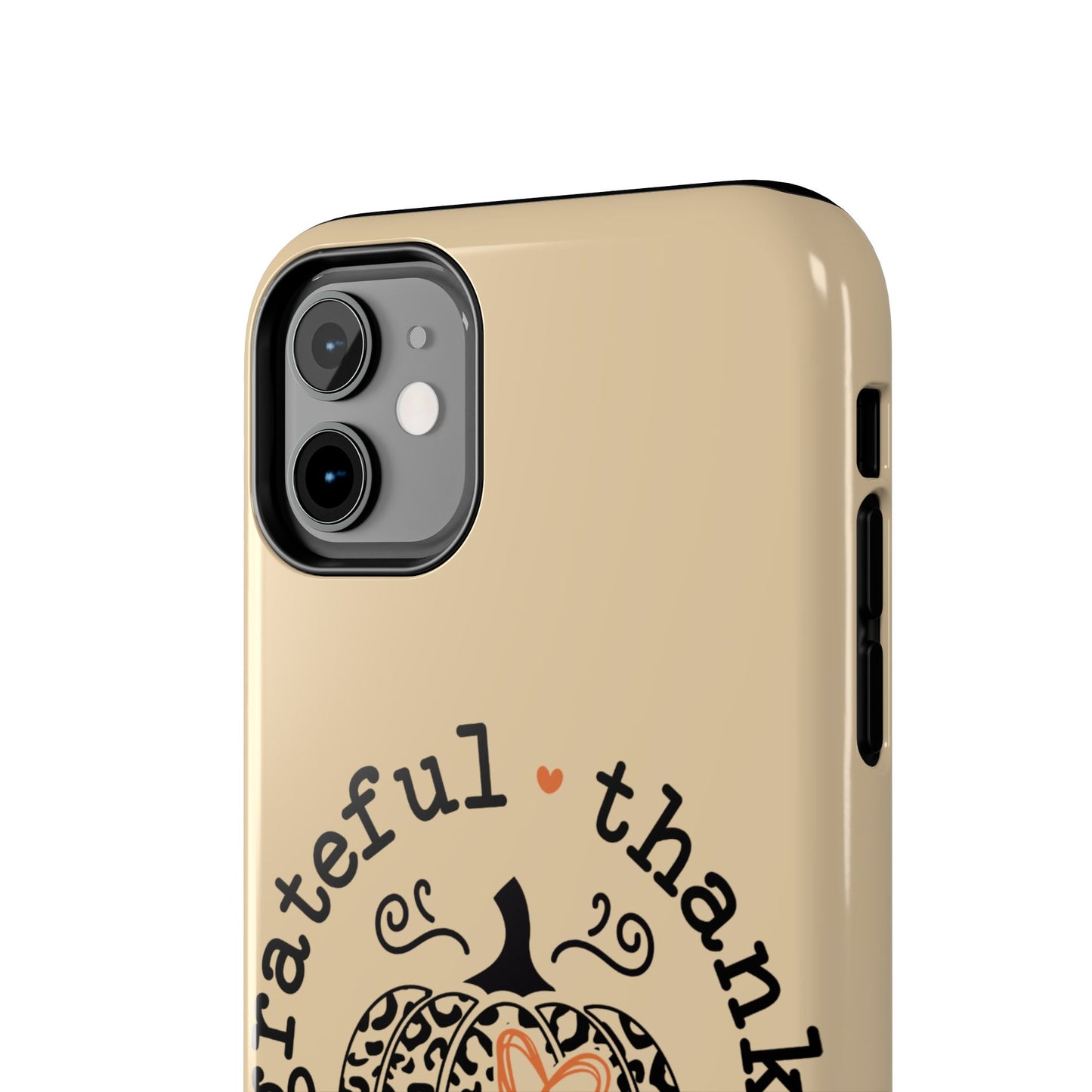 Grateful & Blessed iPhone 16 Case, Fall iPhone Cover, Festive Holiday Accessory, Cute fall Phone Protector, seasonal Tech