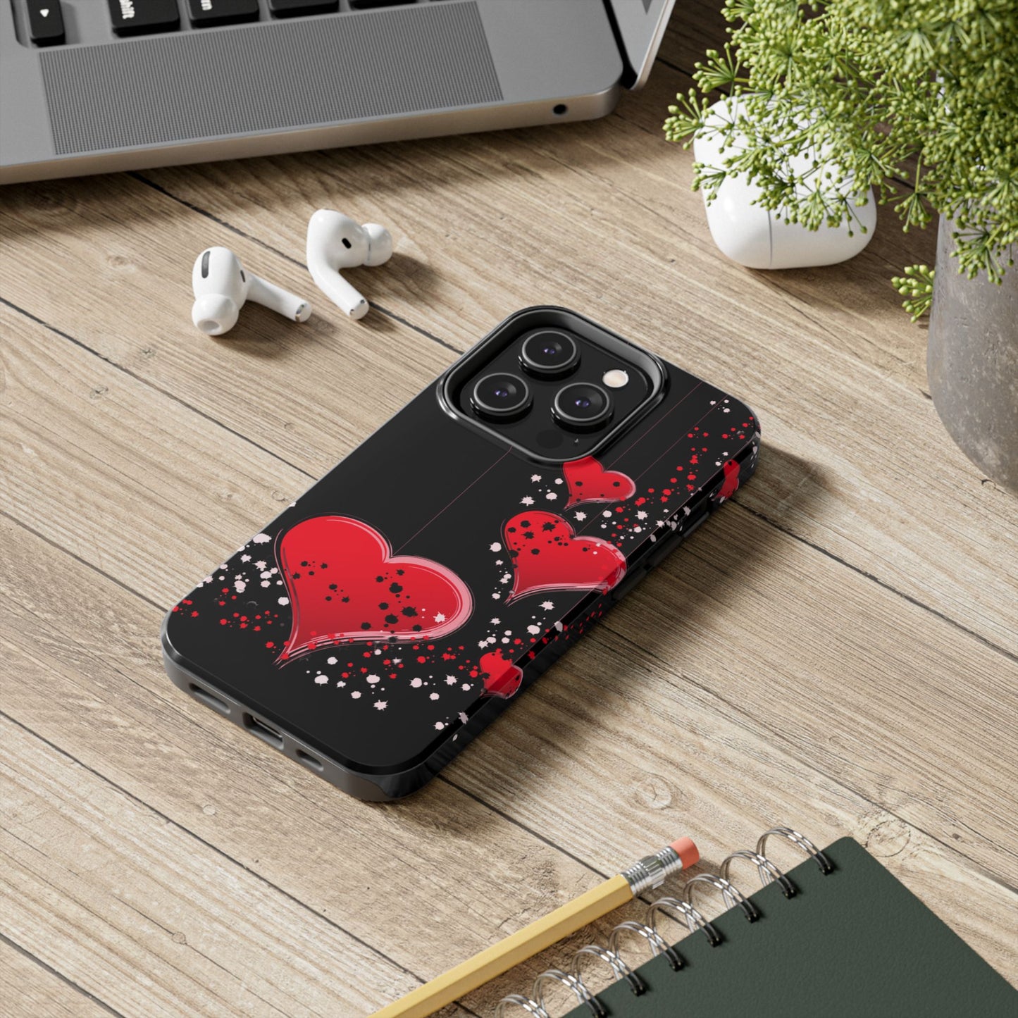 Heart on a string-Valentines day iPhone case- Romantic & stylish design
