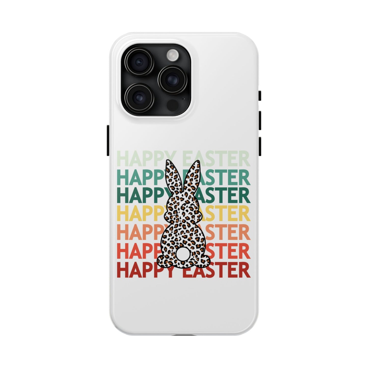 Happy Easter leopard print Spring Phone Case iPhone compatible
