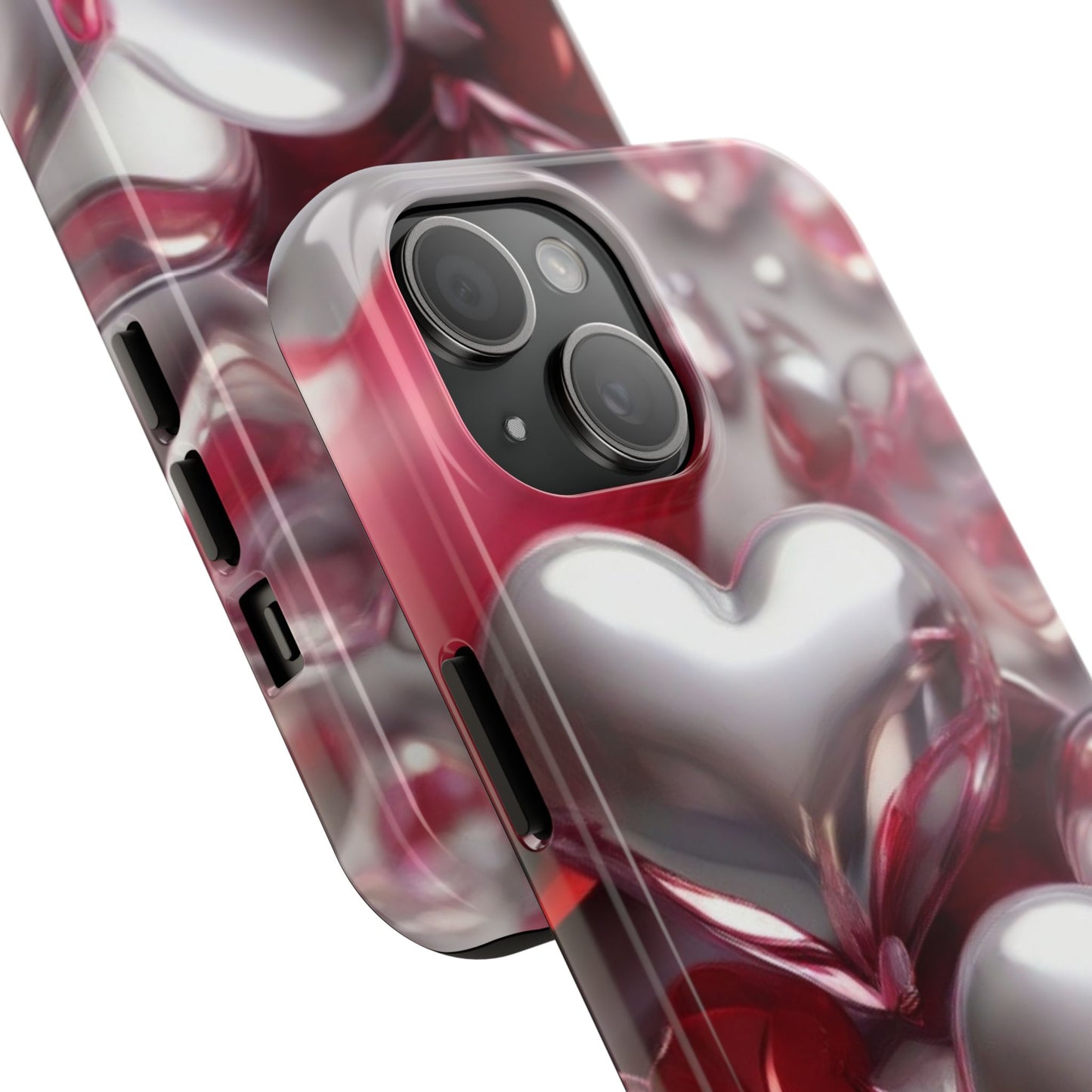 Glass hearts-Valentines day iPhone case- Romantic & stylish design