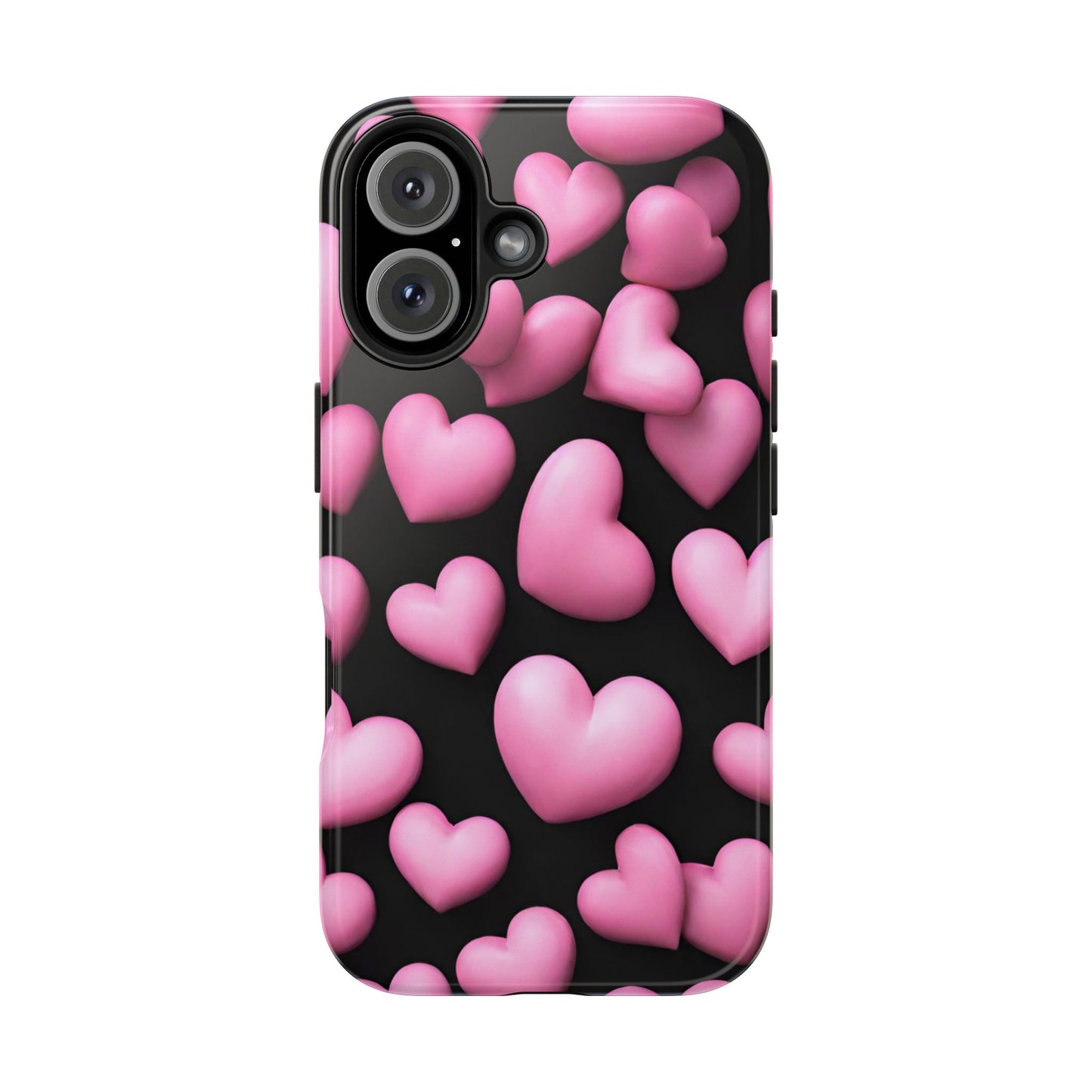Pink bubble hearts-Valentines day iPhone case- Romantic & stylish design