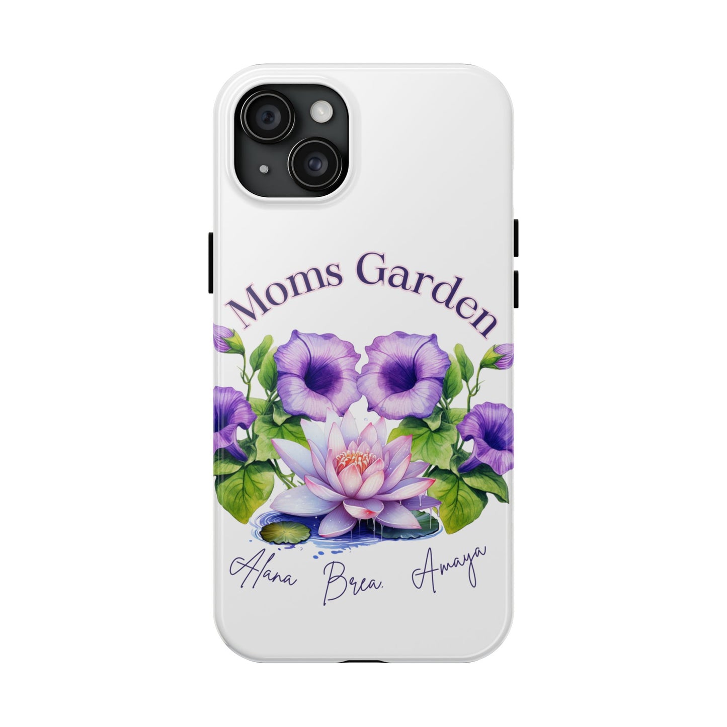 Custom "Moms Garden" phone case personalized Mother's Day gift