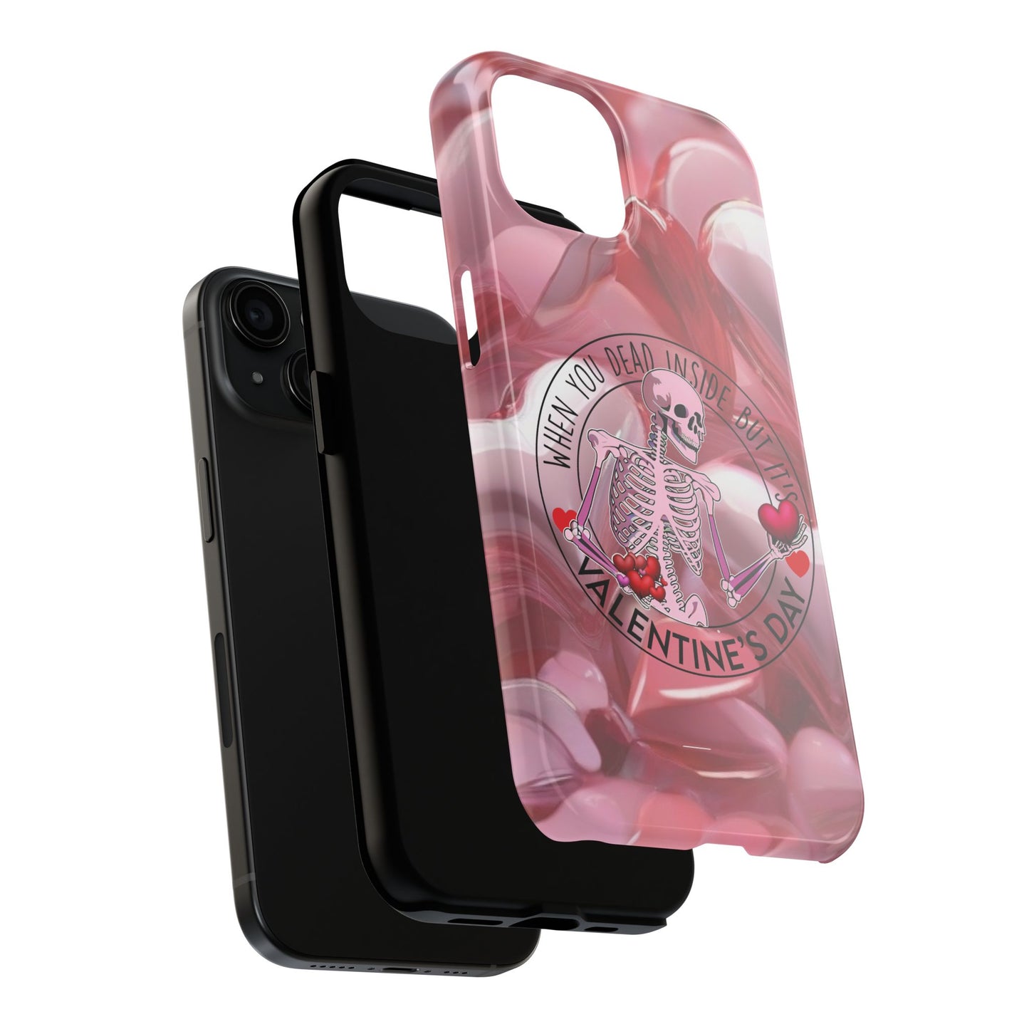 When you dead inside but it's Valentines day-Valentines day iPhone case- funny & anti valentines design