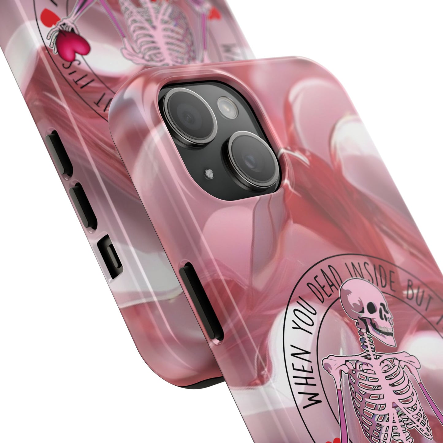 When you dead inside but it's Valentines day-Valentines day iPhone case- funny & anti valentines design