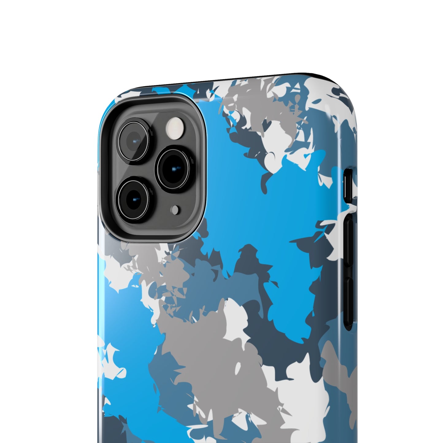 Blue & grey camo phone case iPhone 15 accessories