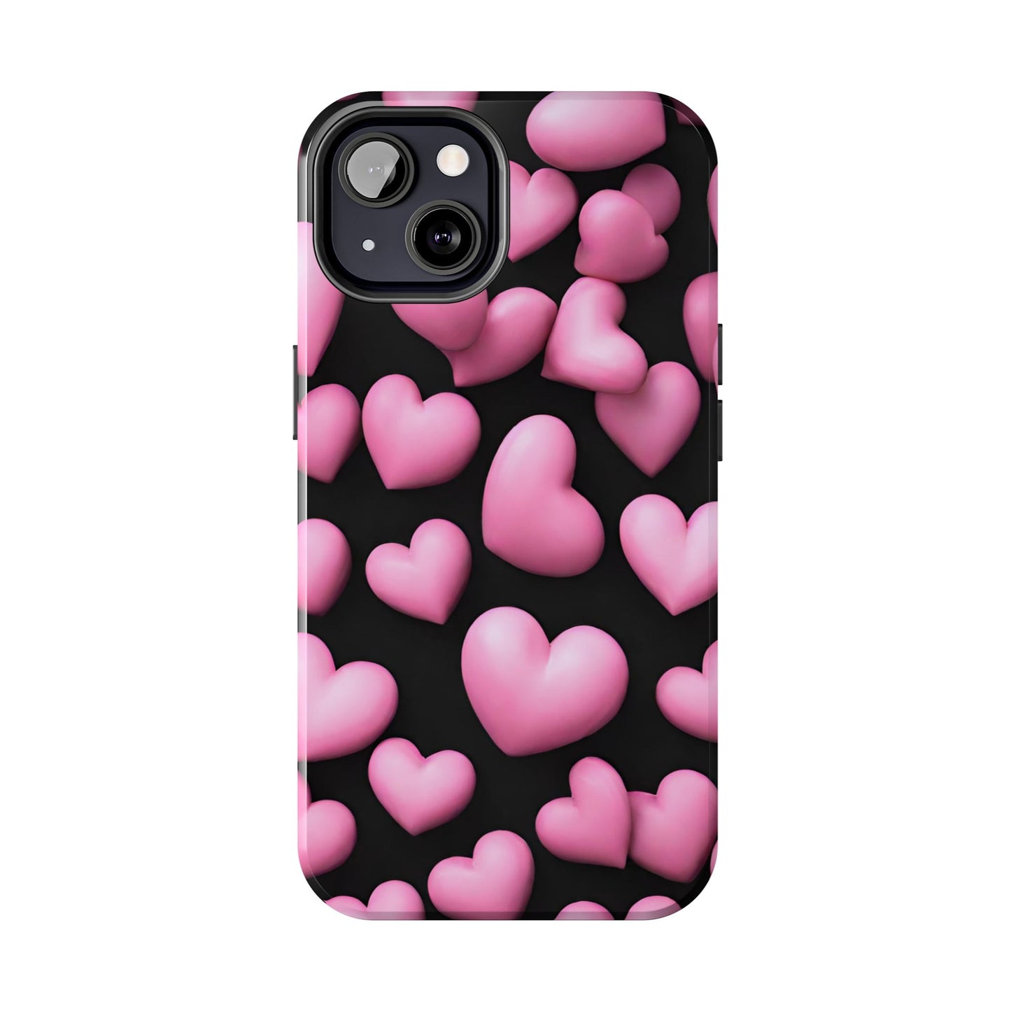 Pink bubble hearts-Valentines day iPhone case- Romantic & stylish design