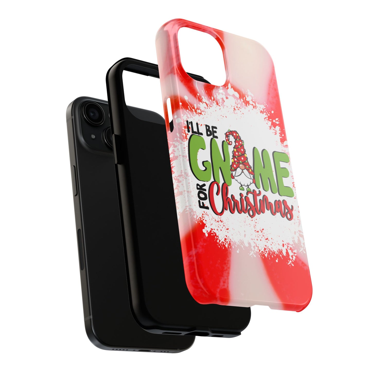 Cute Gnome for Christmas iPhone case. Compatible with iPhone models 11-16 including all mini, plus, pro & pro max. Custom phone case for smartphones. design for Girls, Woman