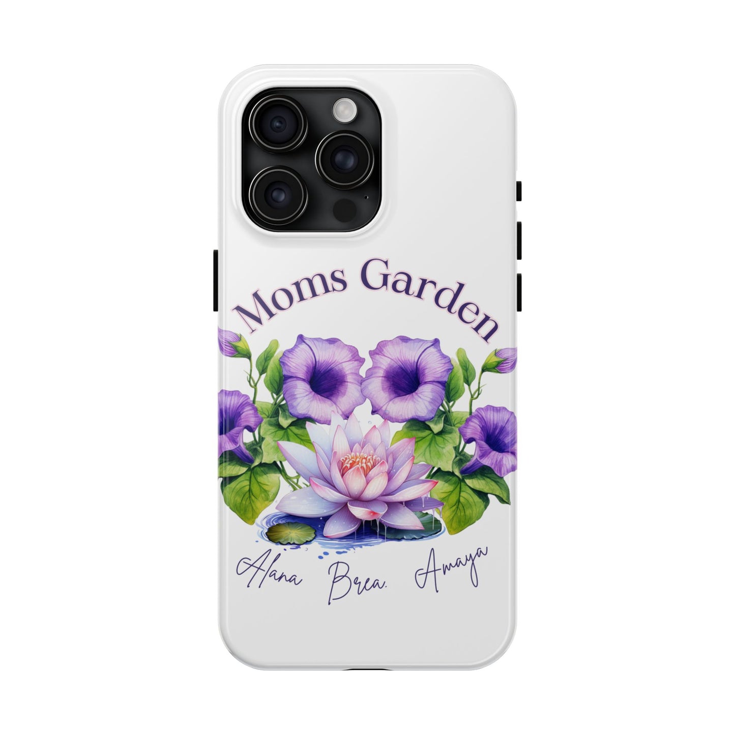 Custom "Moms Garden" phone case personalized Mother's Day gift