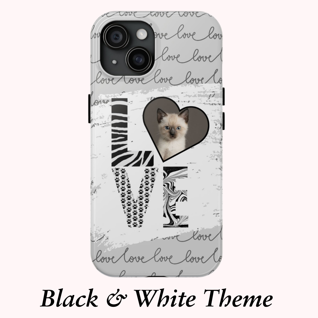 Personalized LOVE custom photo valentines style cute protective cover compatible with iPhone 15