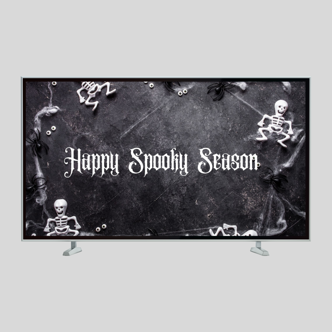 Happy Spooky Season digital TV wall Art