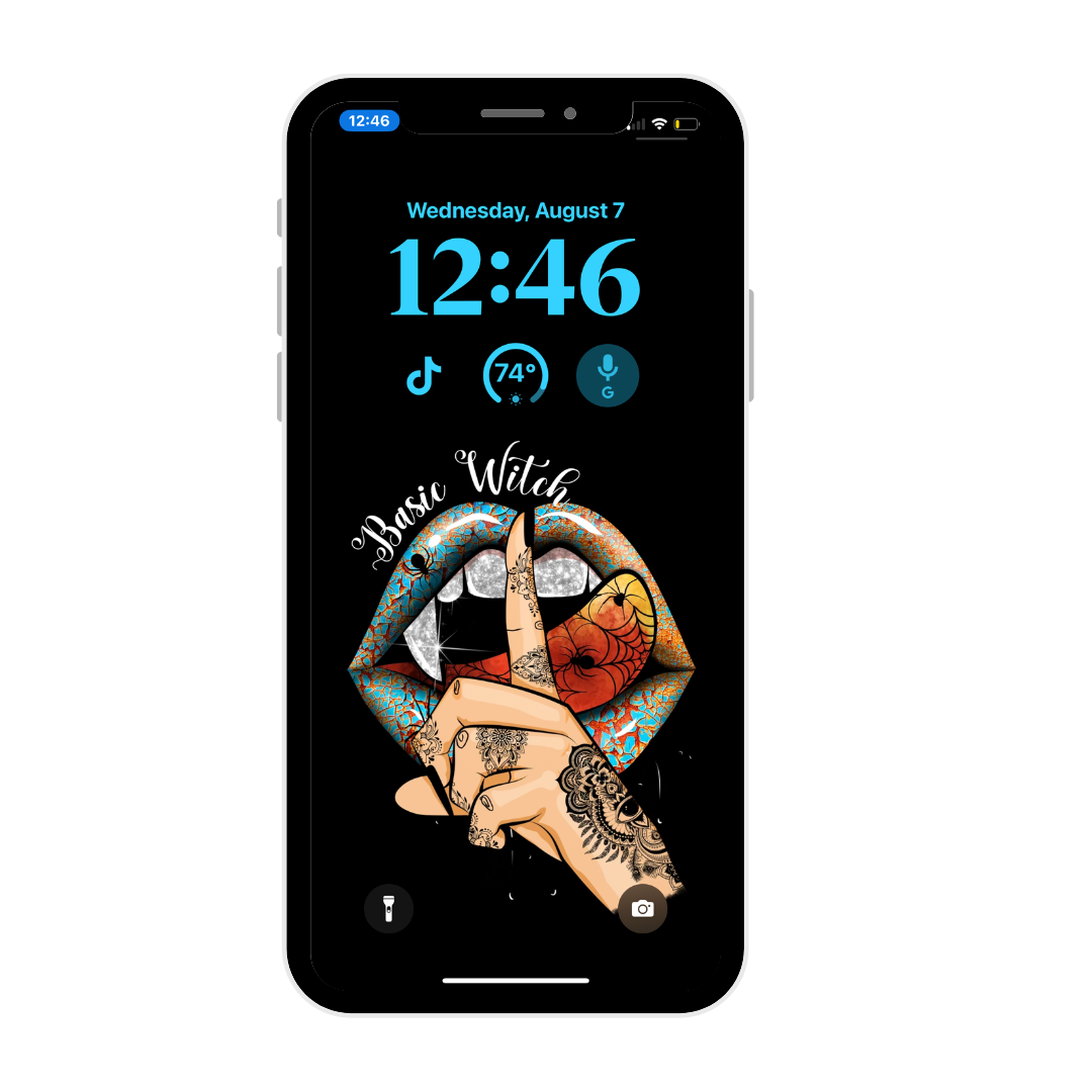 Basic Witch iPhone wallpaper iPhone lock screen art digital download