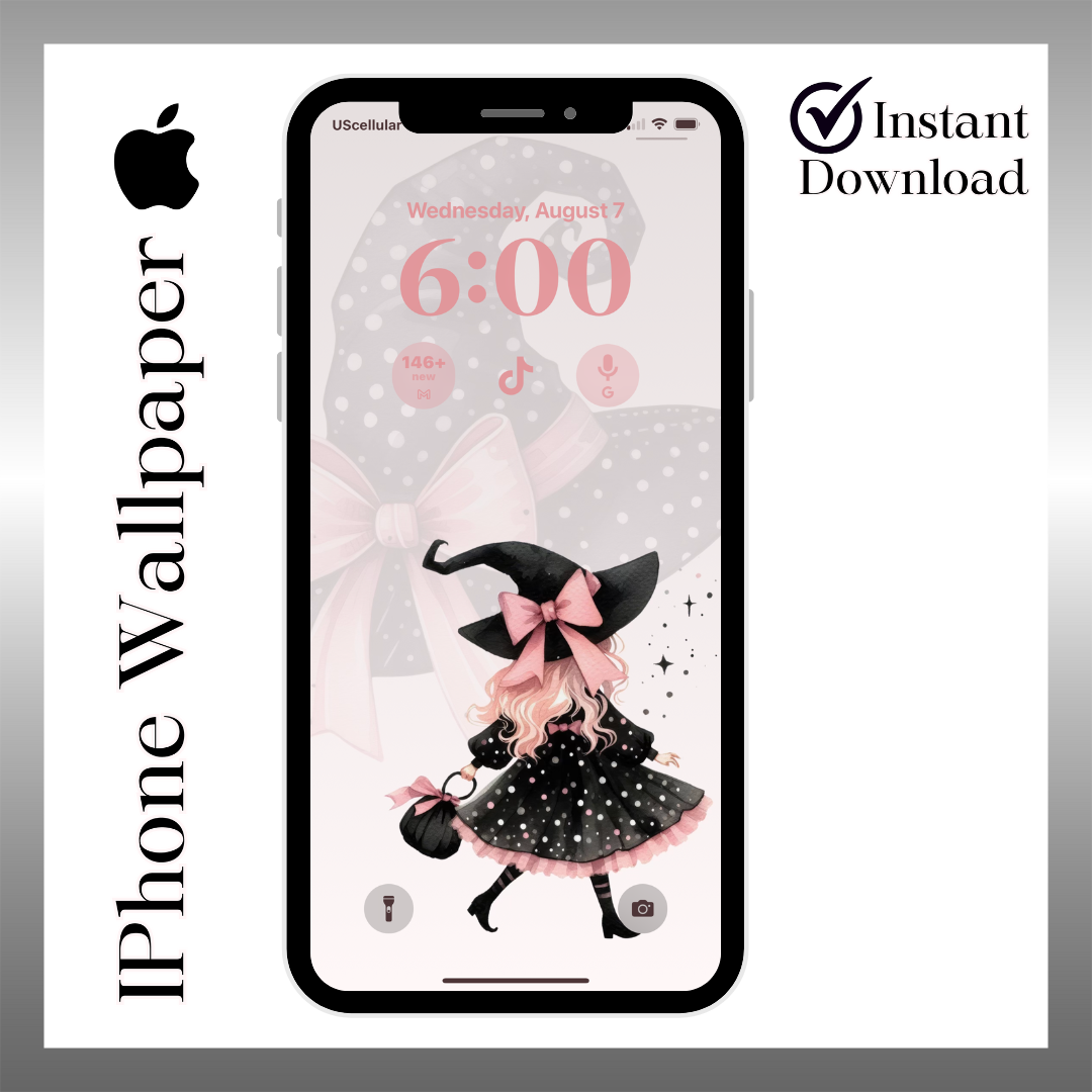 Witchy Wayz iPhone wallpaper iPhone lock screen art digital download