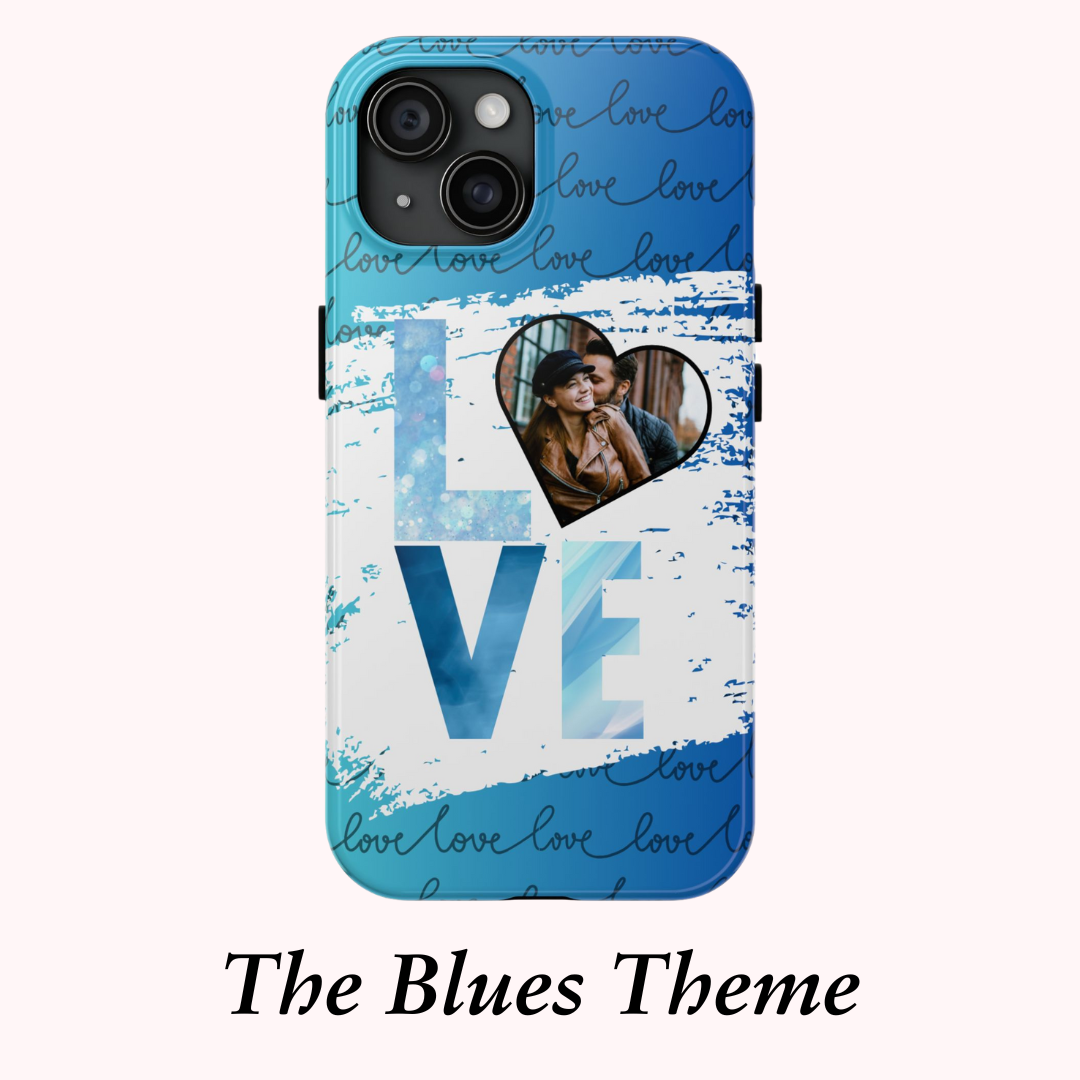 Personalized LOVE custom photo valentines style cute protective cover compatible with iPhone 15